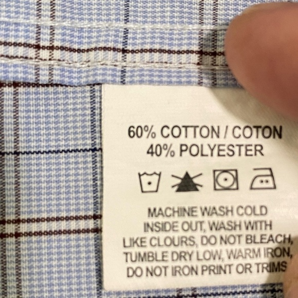 MEN'S Sandergaard Copenhagen Easy Care fitted dress shirt 43-17 3/4 - Picture 6 of 10